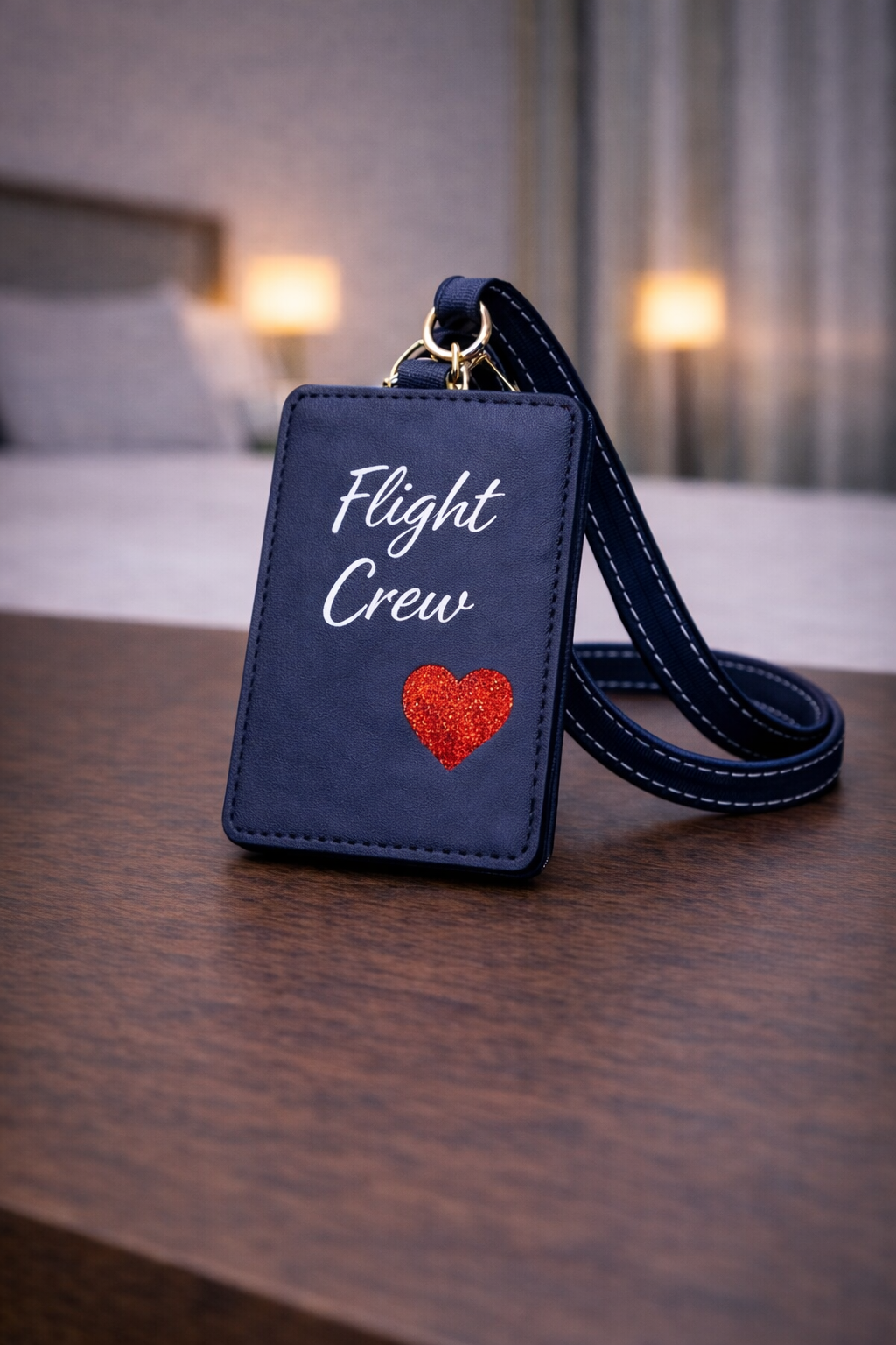 Flight Crew Heart Design Blue