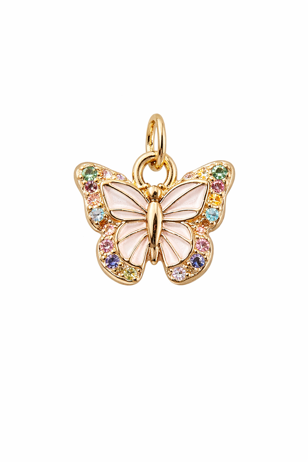 Blush Butterfly Charm