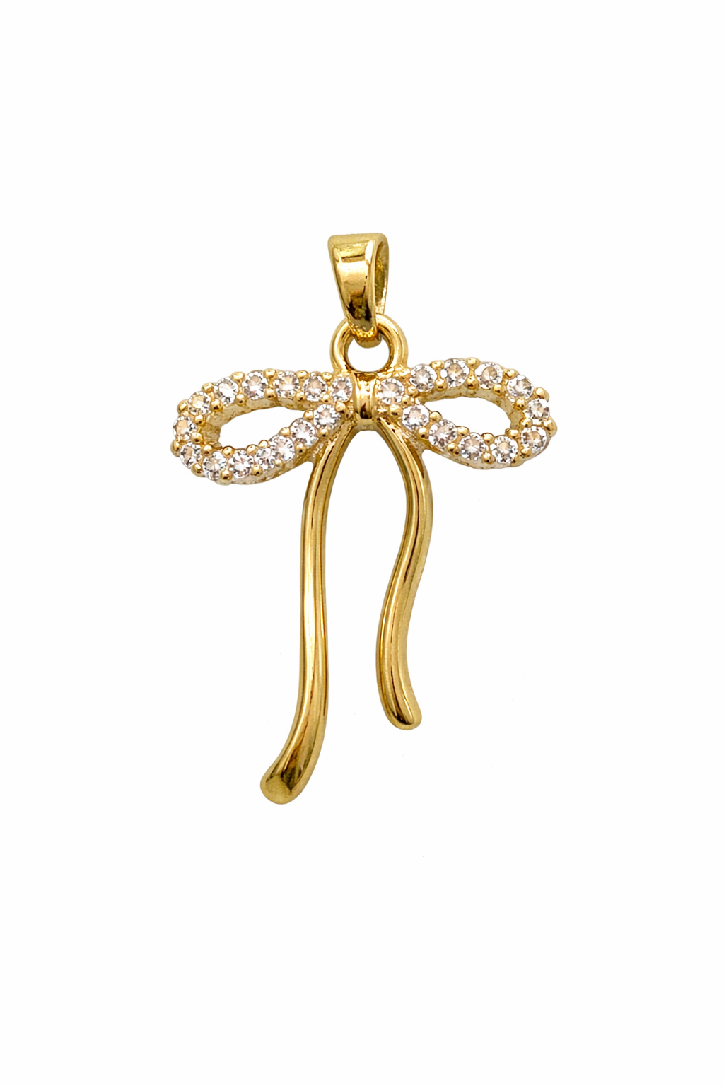 Sparkle Ribbon Charm