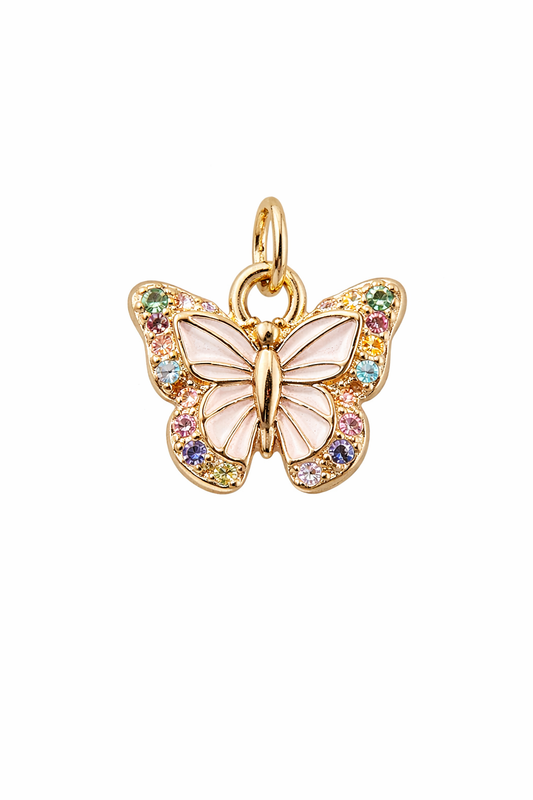 Blush Butterfly Charm